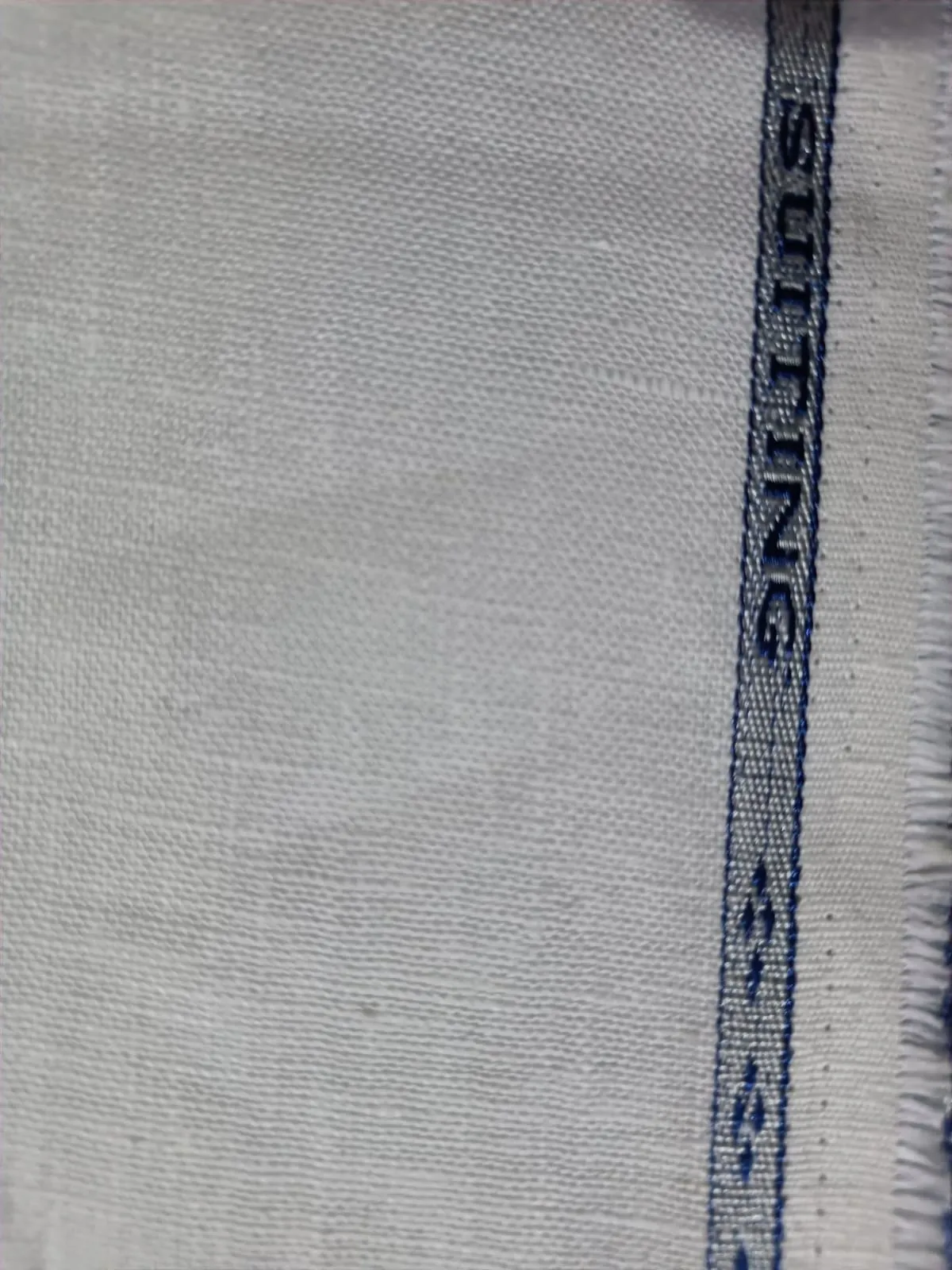 100% HEMP LINEN 44 LEA WHITE FABRIC 58" WIDE [Dyeable][12743]