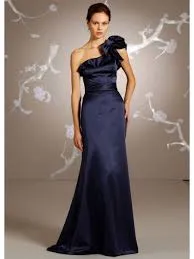 100% SILK DUTCHESS SATIN NAVY BLUE X GREY COLOR 37mm 54" WIDE [6369]