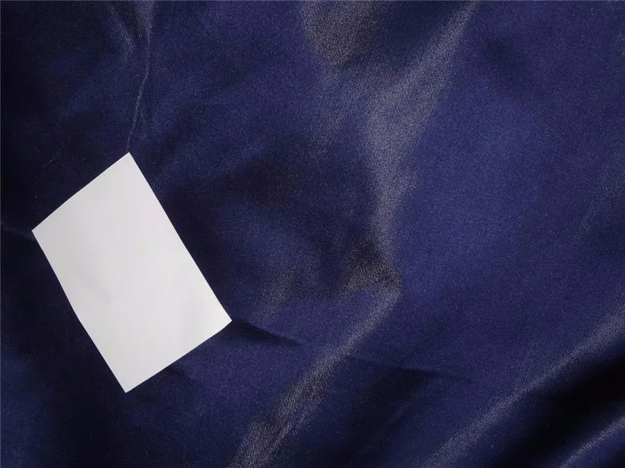 100% SILK DUTCHESS SATIN NAVY BLUE X GREY COLOR 37mm 54" WIDE [6369]