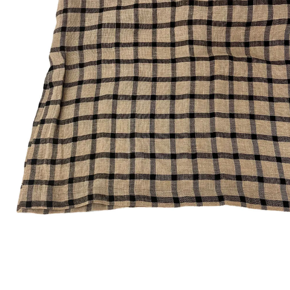 Bally Skirt 42 Hemp Acetate Cupra Beige Black
