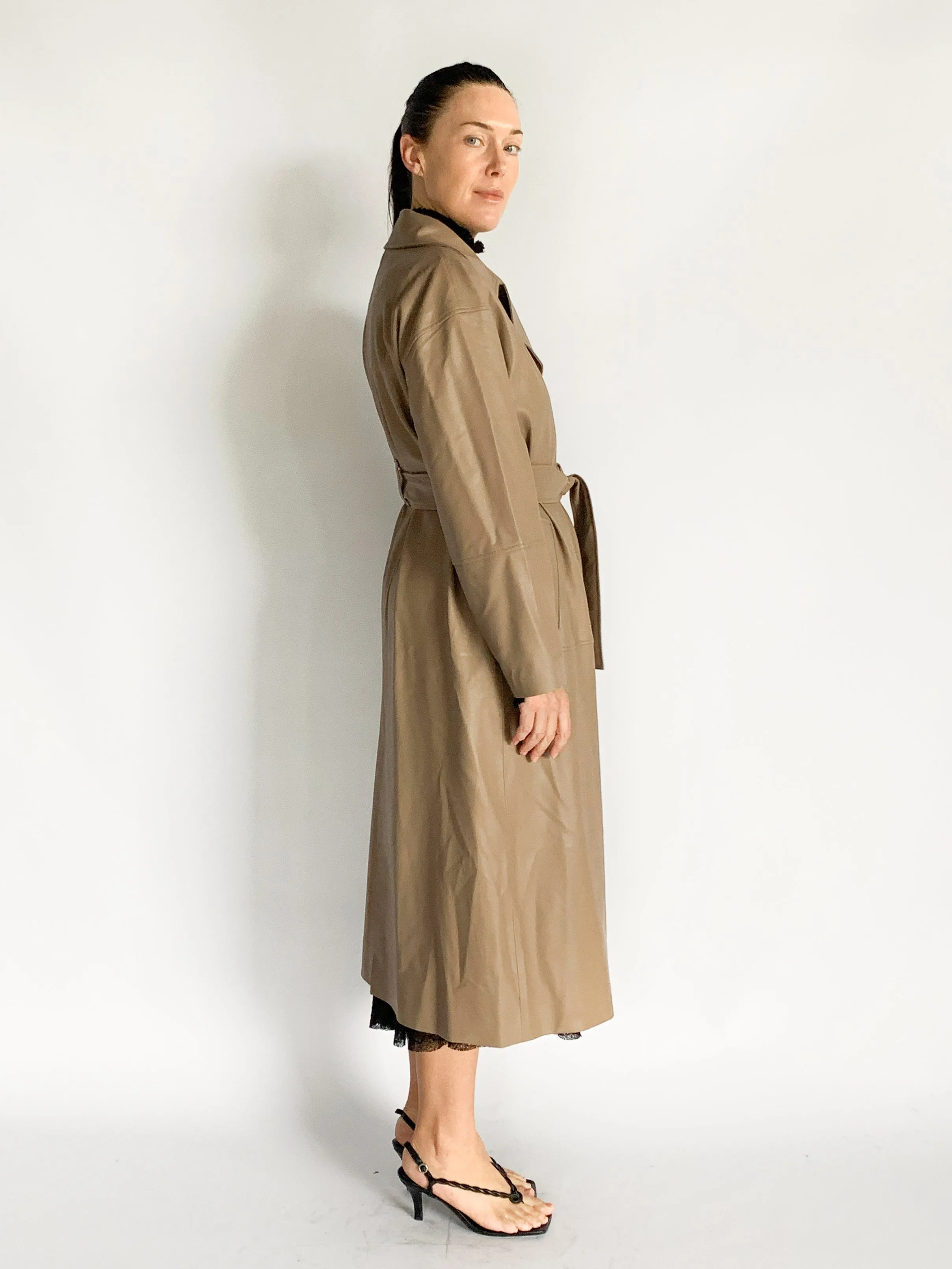 Bamford Vegan Leather Trench Coat