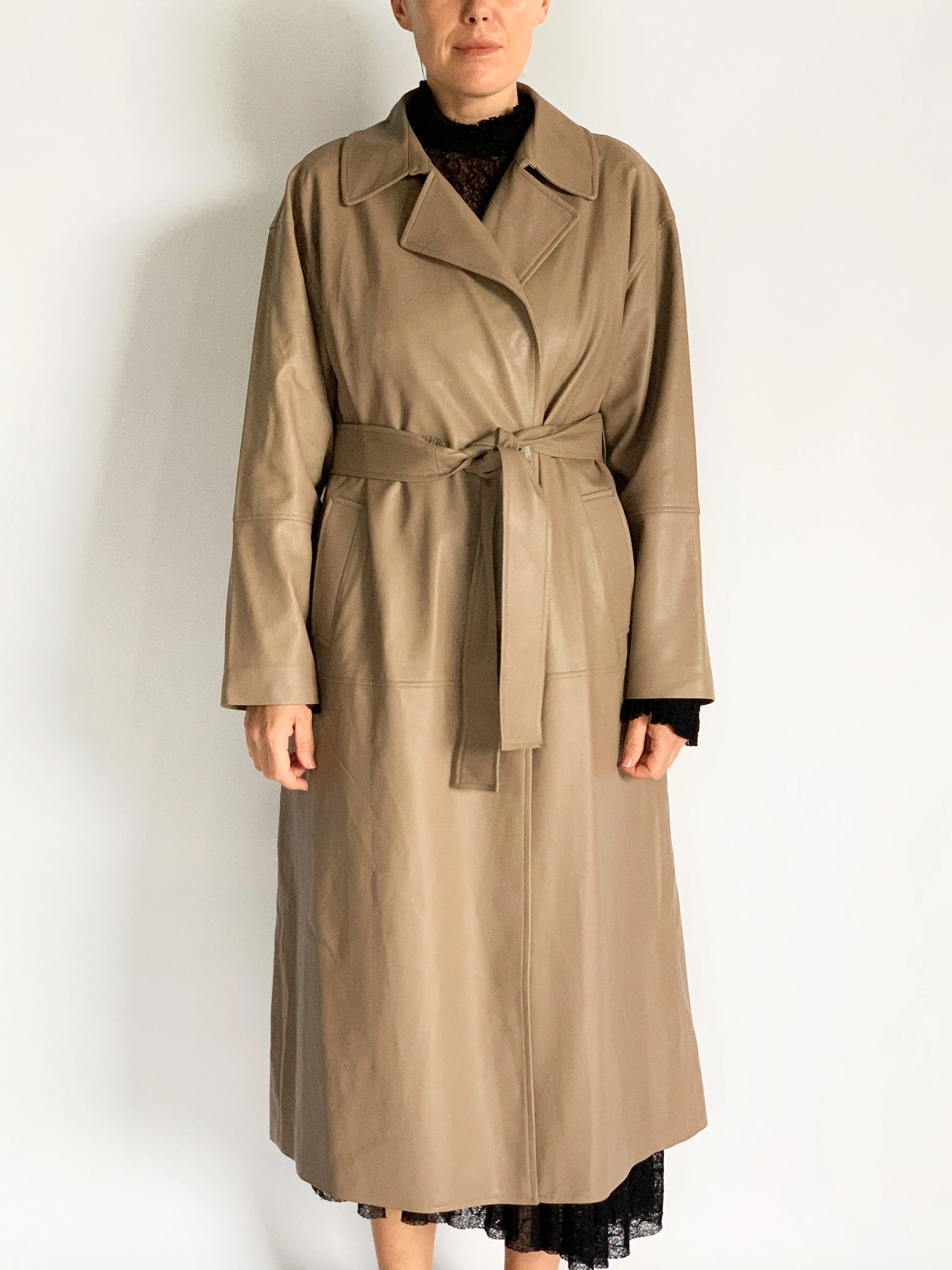 Bamford Vegan Leather Trench Coat