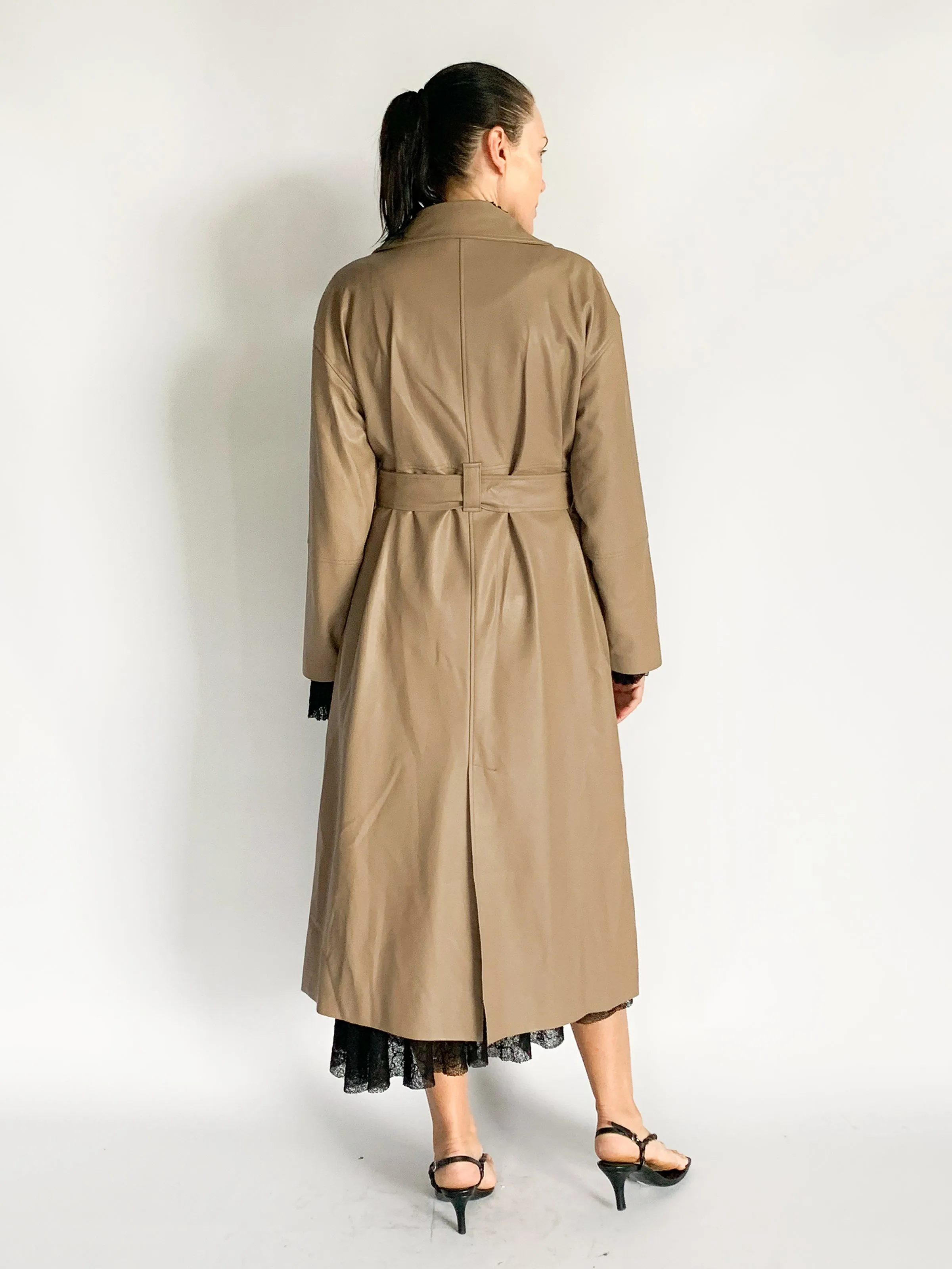 Bamford Vegan Leather Trench Coat