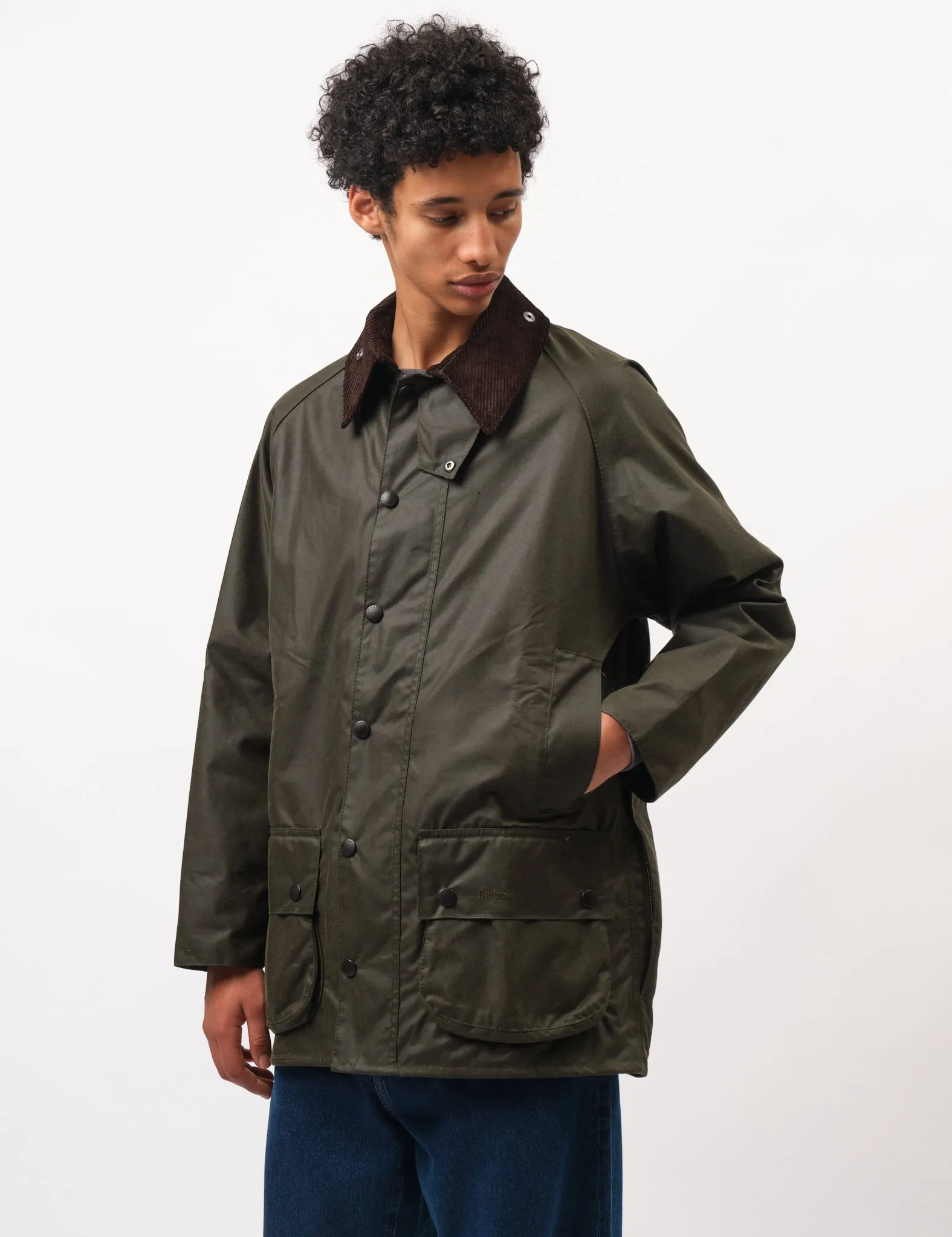 Barbour Beaufort Wax Jacket - Archive Olive Green