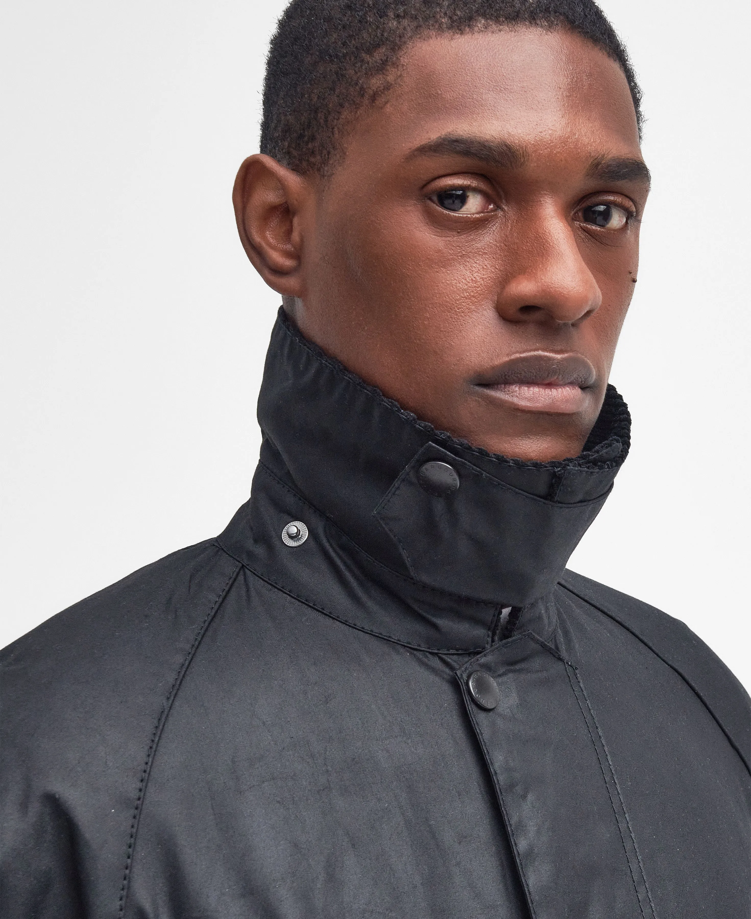 Barbour Beaufort Waxed Jacket - Black