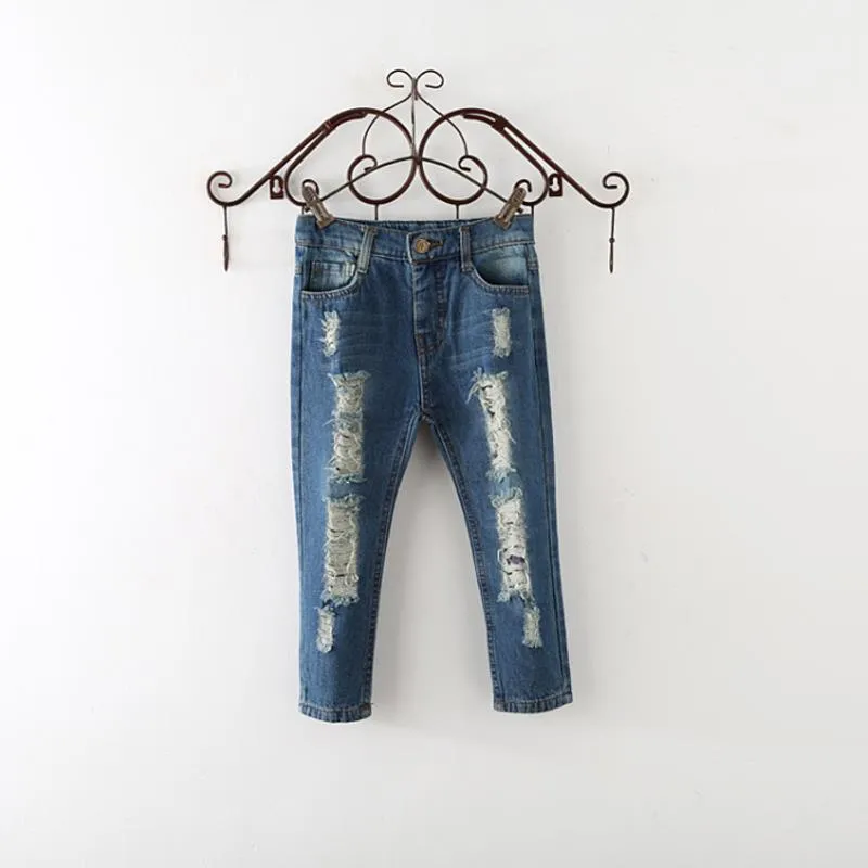 Boys Ripped Jeans, Children Jeans Hole Ripped