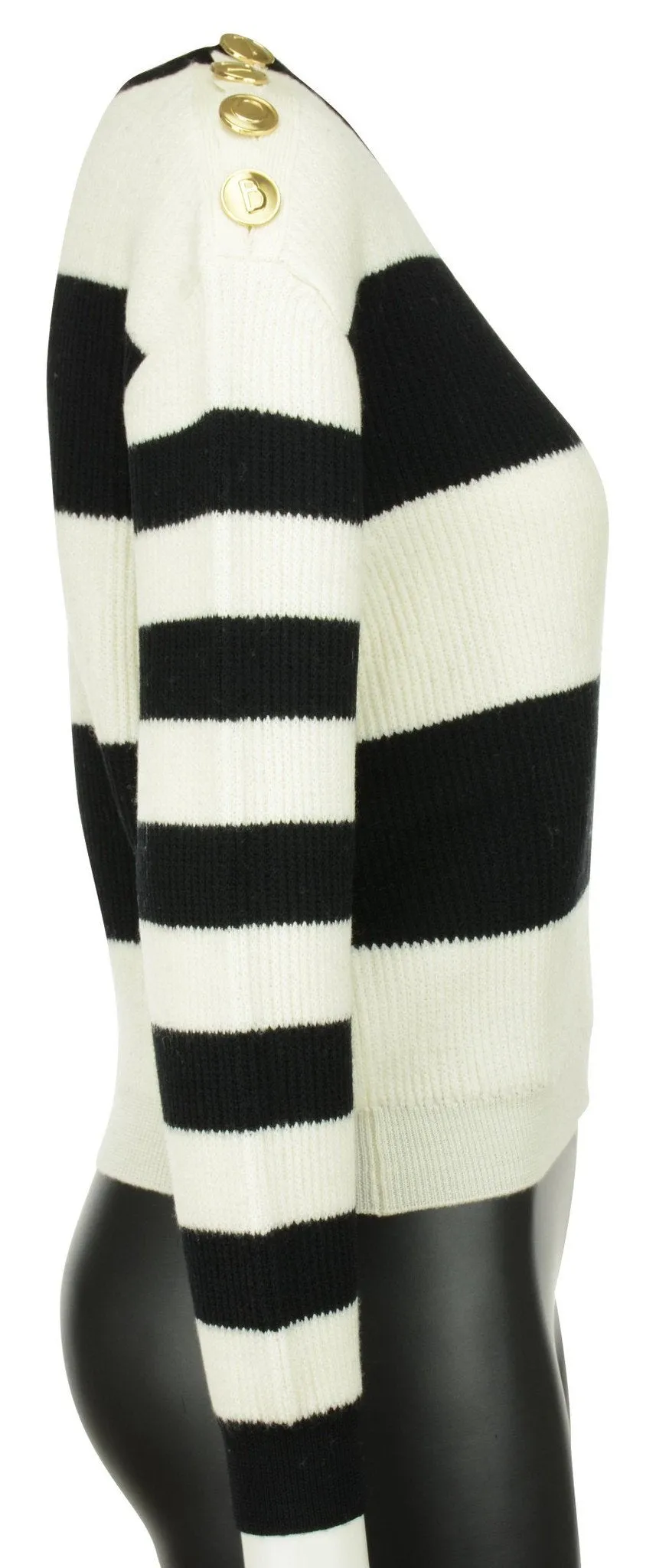 Color Contrast Stripe Sweater
