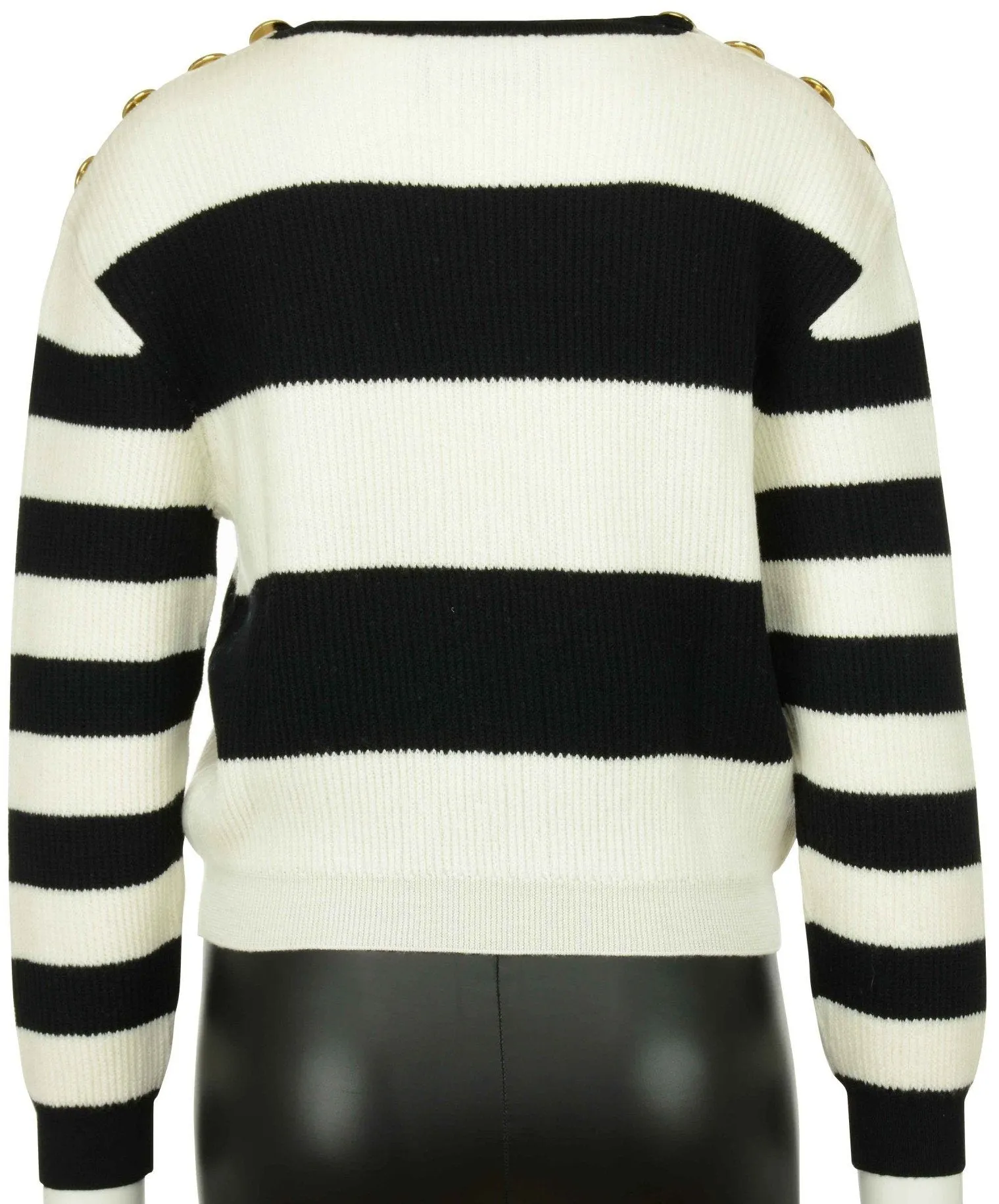 Color Contrast Stripe Sweater