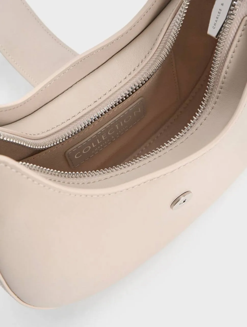 Gabine Leather Crystal-Embellished Hobo Bag