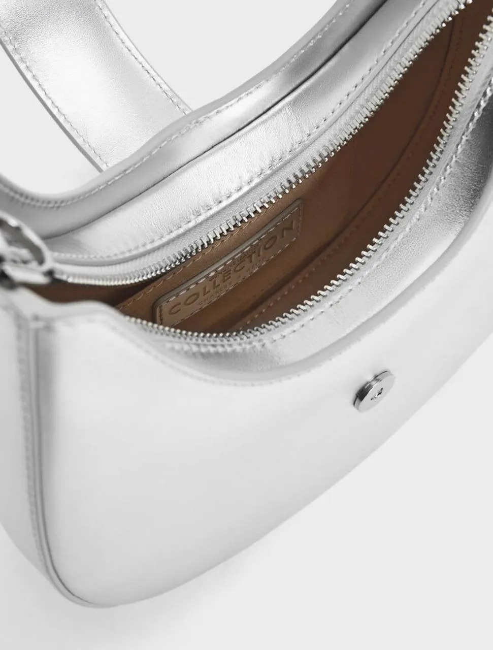 Gabine Leather Crystal-Embellished Hobo Bag