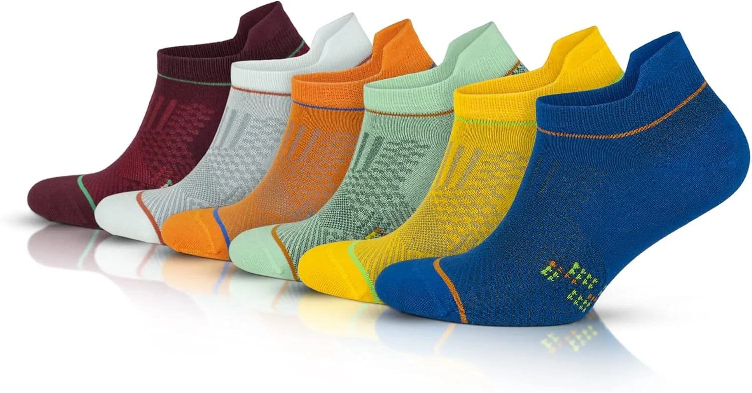 GoWith Running Socks for Men & Women, Rayon Made From Bamboo Ankle Zero-Cushion Socks, Moisture Wicking, with Gift Box