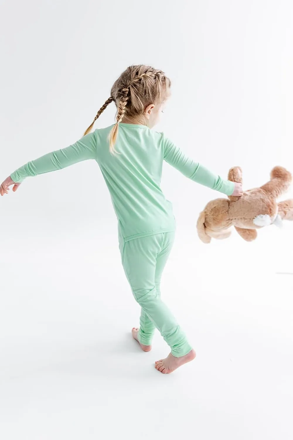 HUGH & HONEY SnugFlex™ Romper, Bamboo Viscose, Baby and Toddler Pajamas, No Zip with Convertible Hands and Feet Coverage