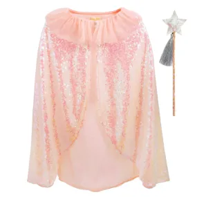 Iridescent sequin cape & wand
