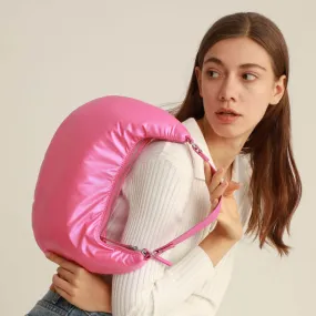 Lightweight Crescent Puffer Underarm Bag-Showtown
