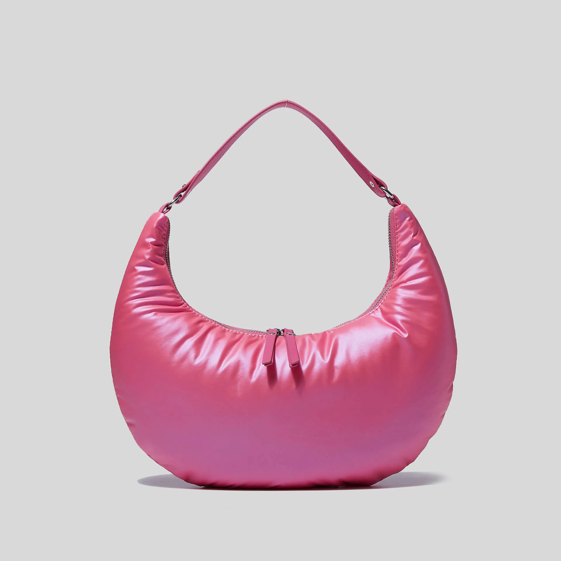 Lightweight Crescent Puffer Underarm Bag-Showtown