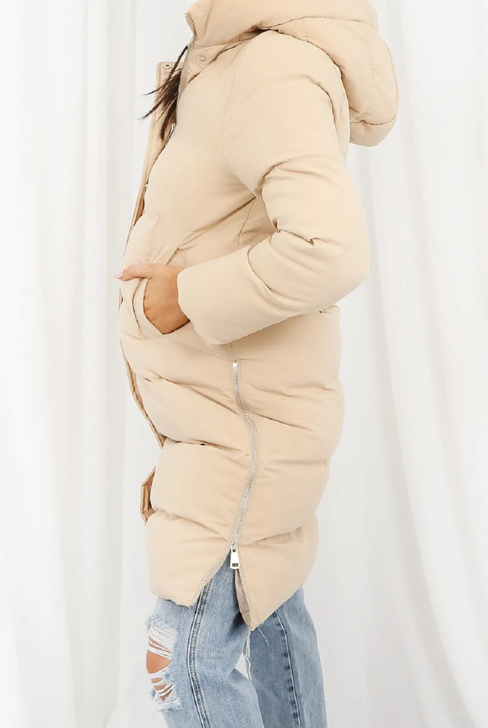 Longline Puffer Coat