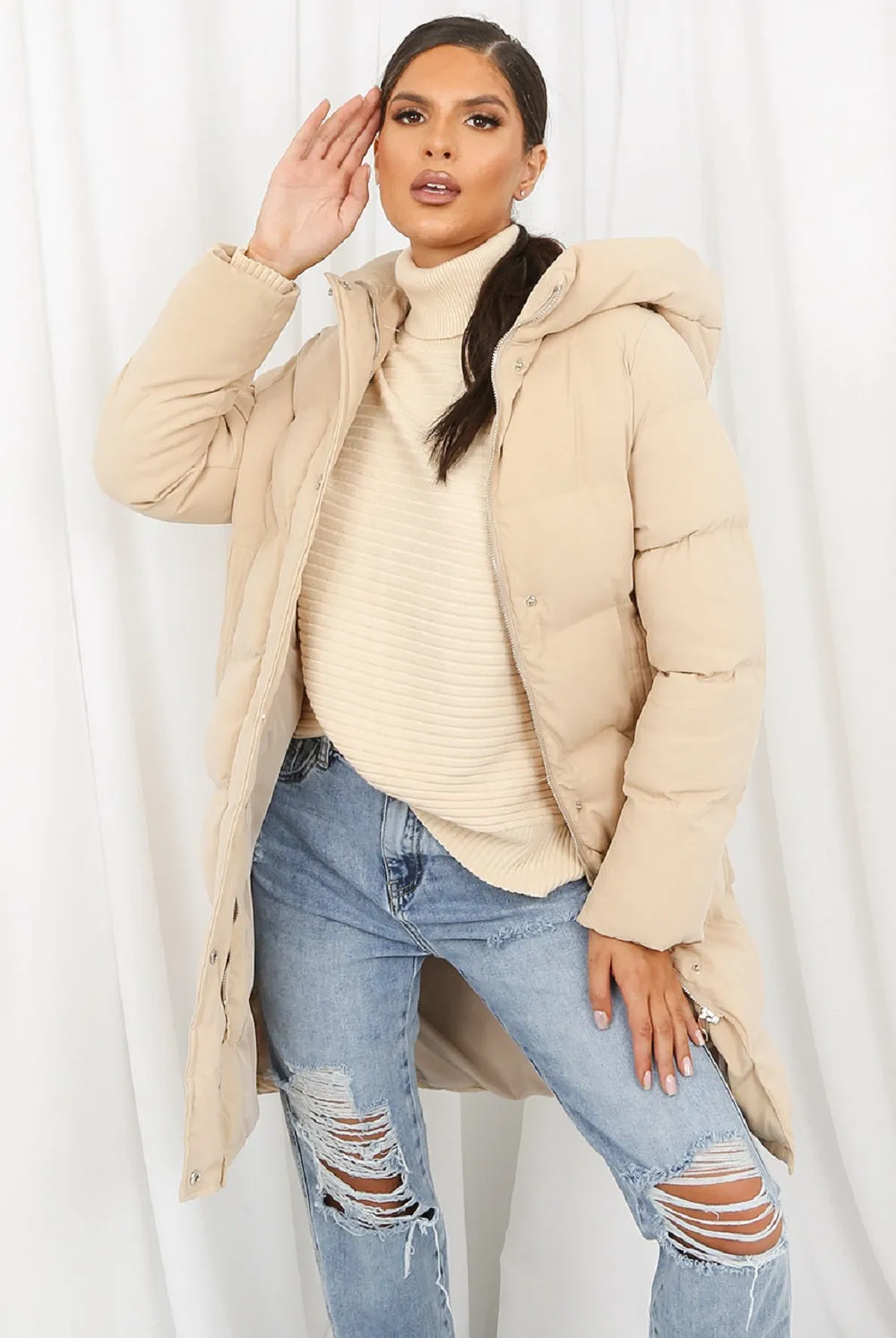 Longline Puffer Coat