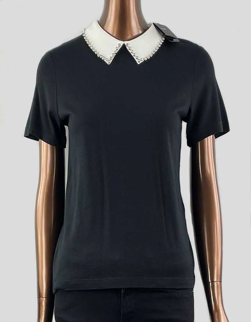 MAJE Top with Removable Collar w/ Tags - 1 | 4 US