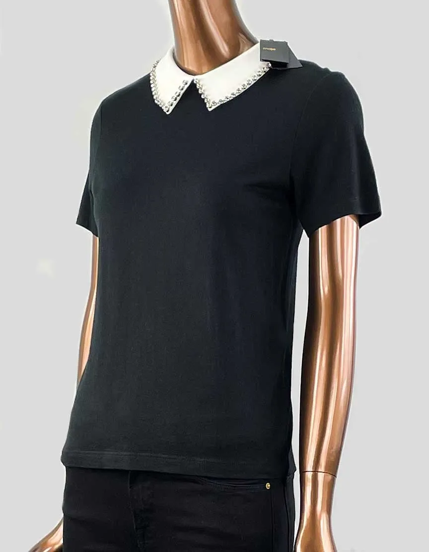 MAJE Top with Removable Collar w/ Tags - 1 | 4 US