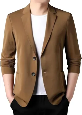 Mens Business Tuxedo Blazer One Button Shawl Lapel Slim Fit Suit Jacket Sport Coat Dinner Party Prom Wedding Jacket