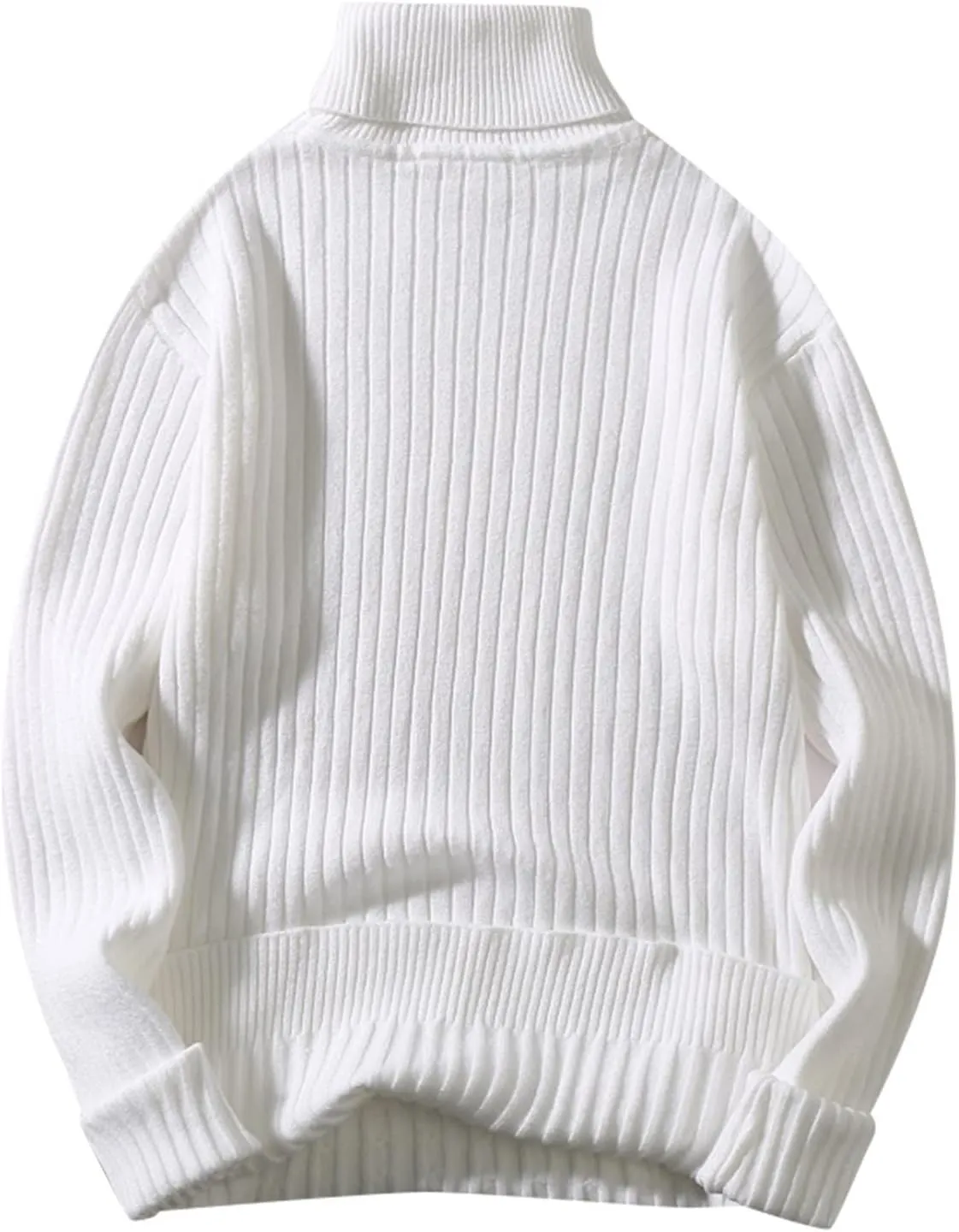 Mens SweatersMen's Turtleneck Sweater Pullover Twisted Pattern Loose Thick Winter Long Sleeve Cable Knit Sweaters