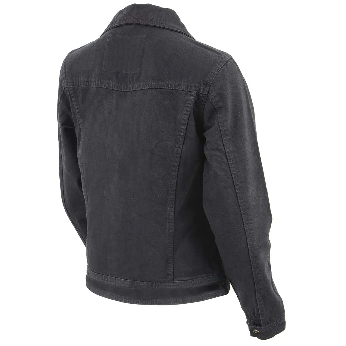 Milwaukee Leather MDL2000 Ladies Black Denim Jacket with Studded