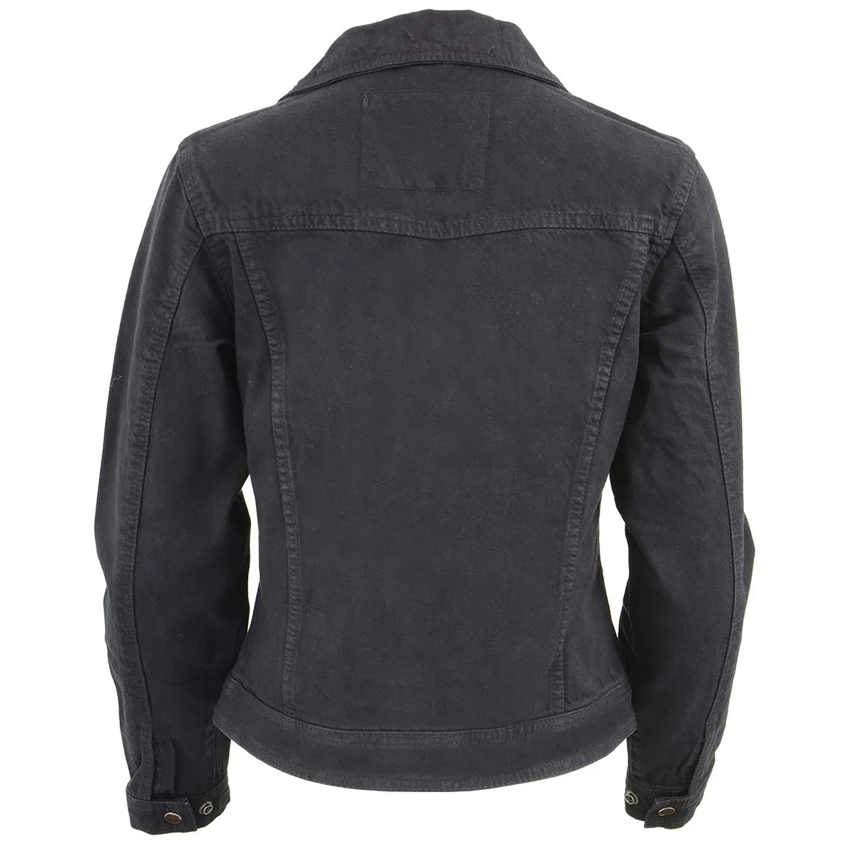 Milwaukee Leather MDL2000 Ladies Black Denim Jacket with Studded