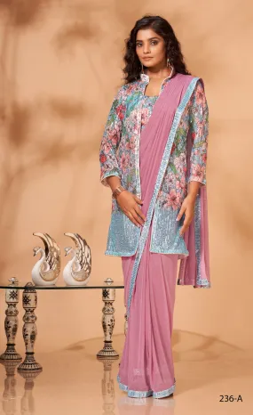 PARTY WEAR READYMADE SAREE D.NO 236-A
