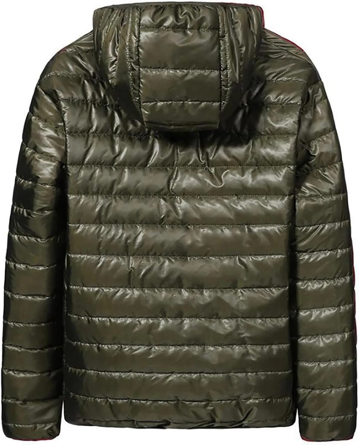Puffer Jacket for Men Comfort Warm Down Full Zip Jacket Lightweight Quilted Outwear Windproof Winter Puffer Jackets