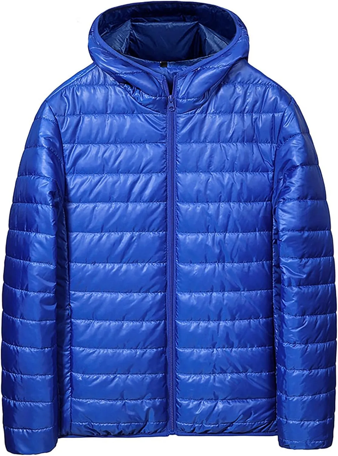 Puffer Jacket for Men Comfort Warm Down Full Zip Jacket Lightweight Quilted Outwear Windproof Winter Puffer Jackets