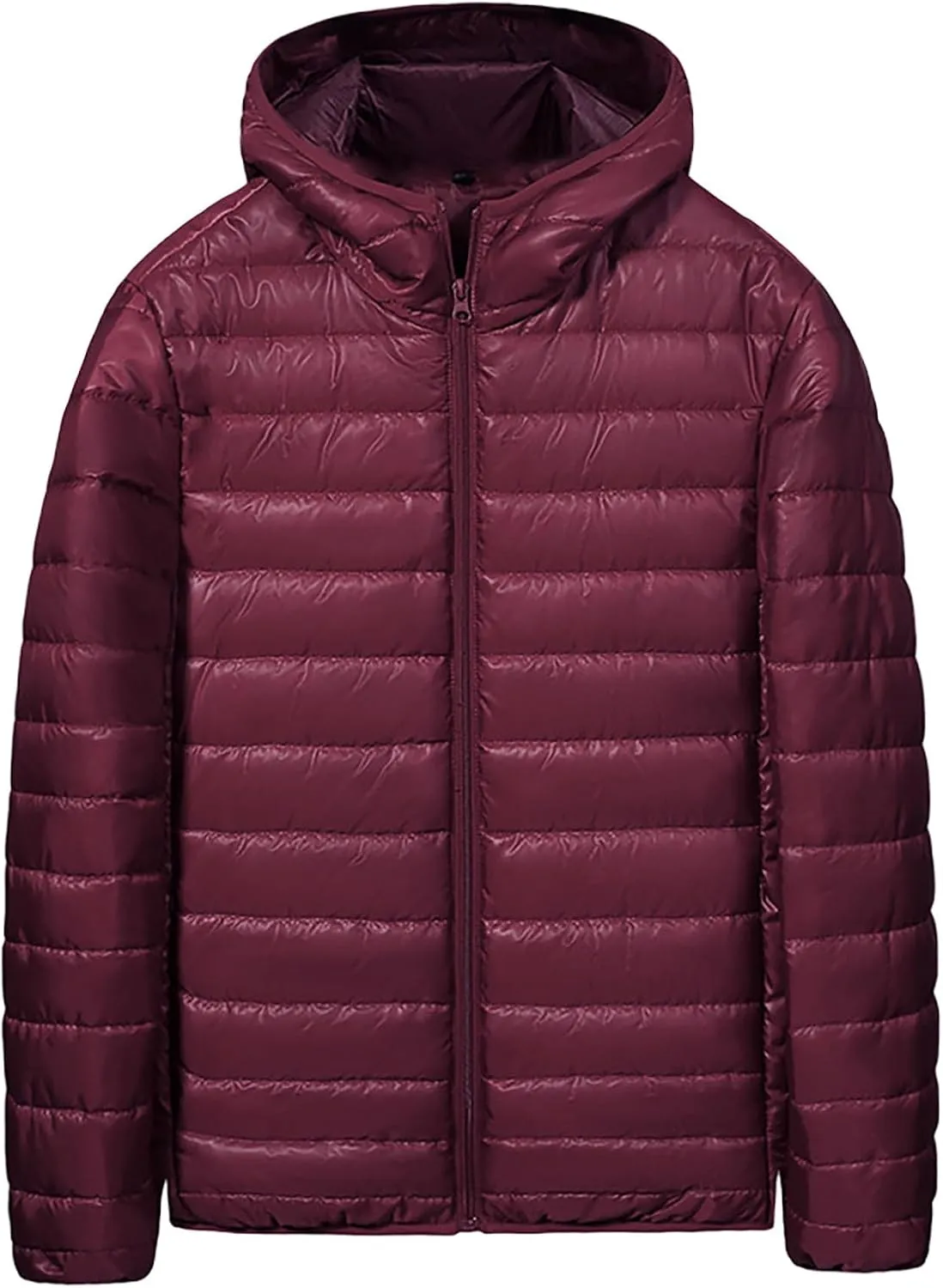 Puffer Jacket for Men Comfort Warm Down Full Zip Jacket Lightweight Quilted Outwear Windproof Winter Puffer Jackets
