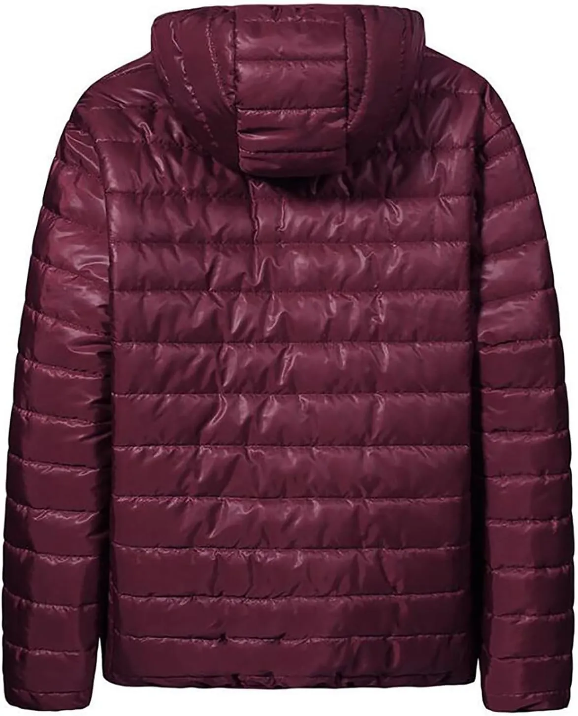 Puffer Jacket for Men Comfort Warm Down Full Zip Jacket Lightweight Quilted Outwear Windproof Winter Puffer Jackets