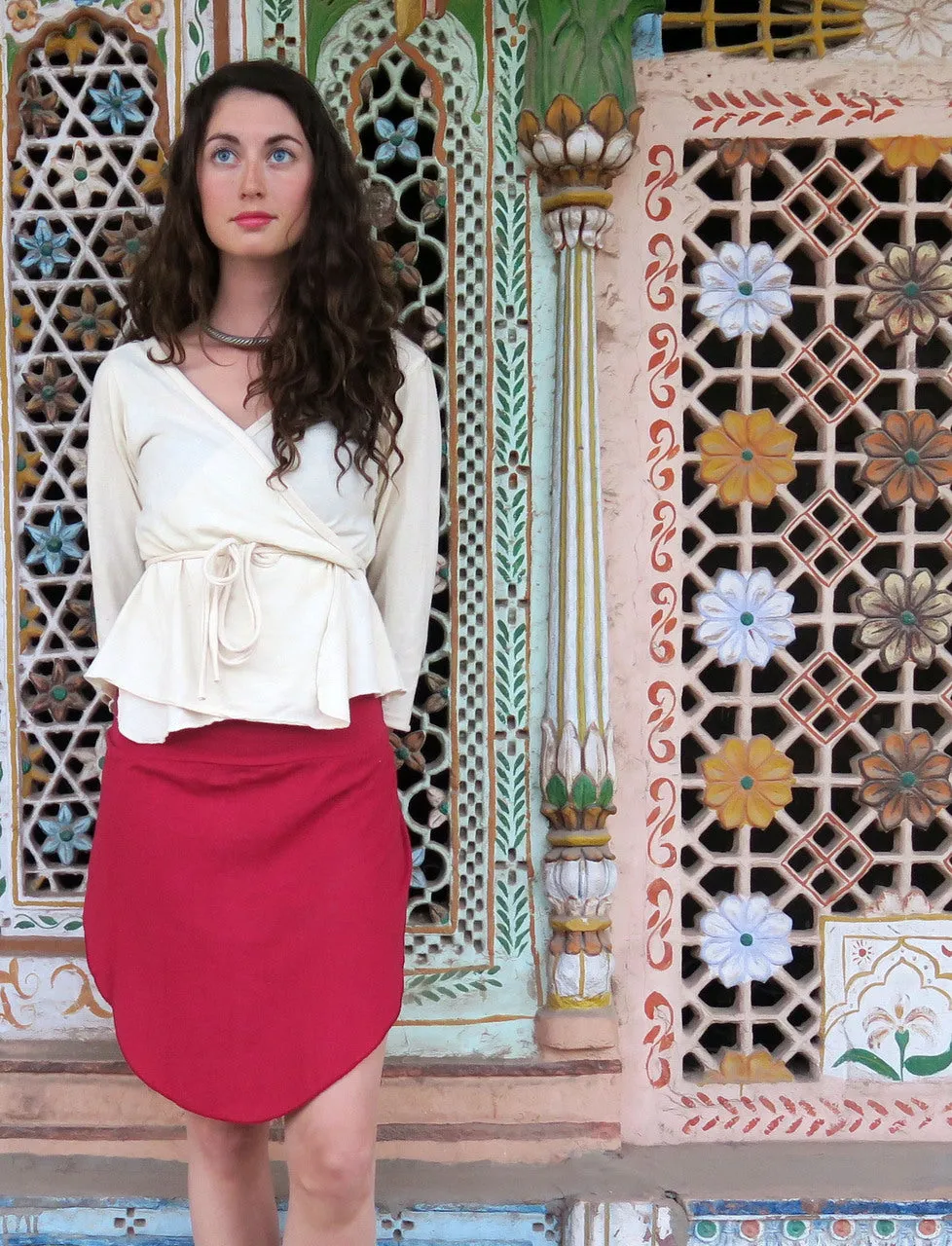 Side Petals Simplicity Short Skirt