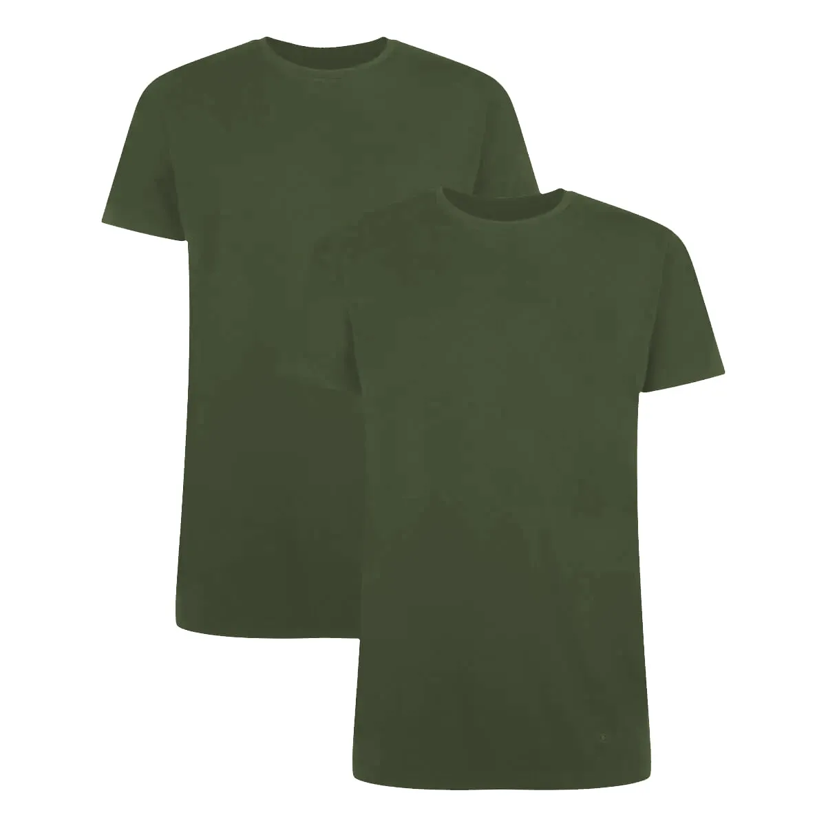 T-Shirts Ruben ronde hals (2-pack) - Army