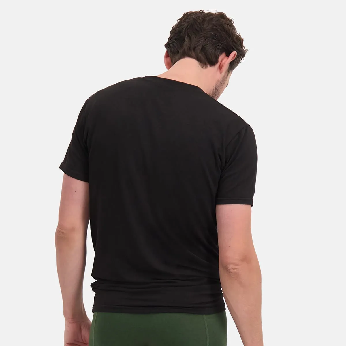 T-Shirts Ruben ronde hals (2-pack) -  Zwart
