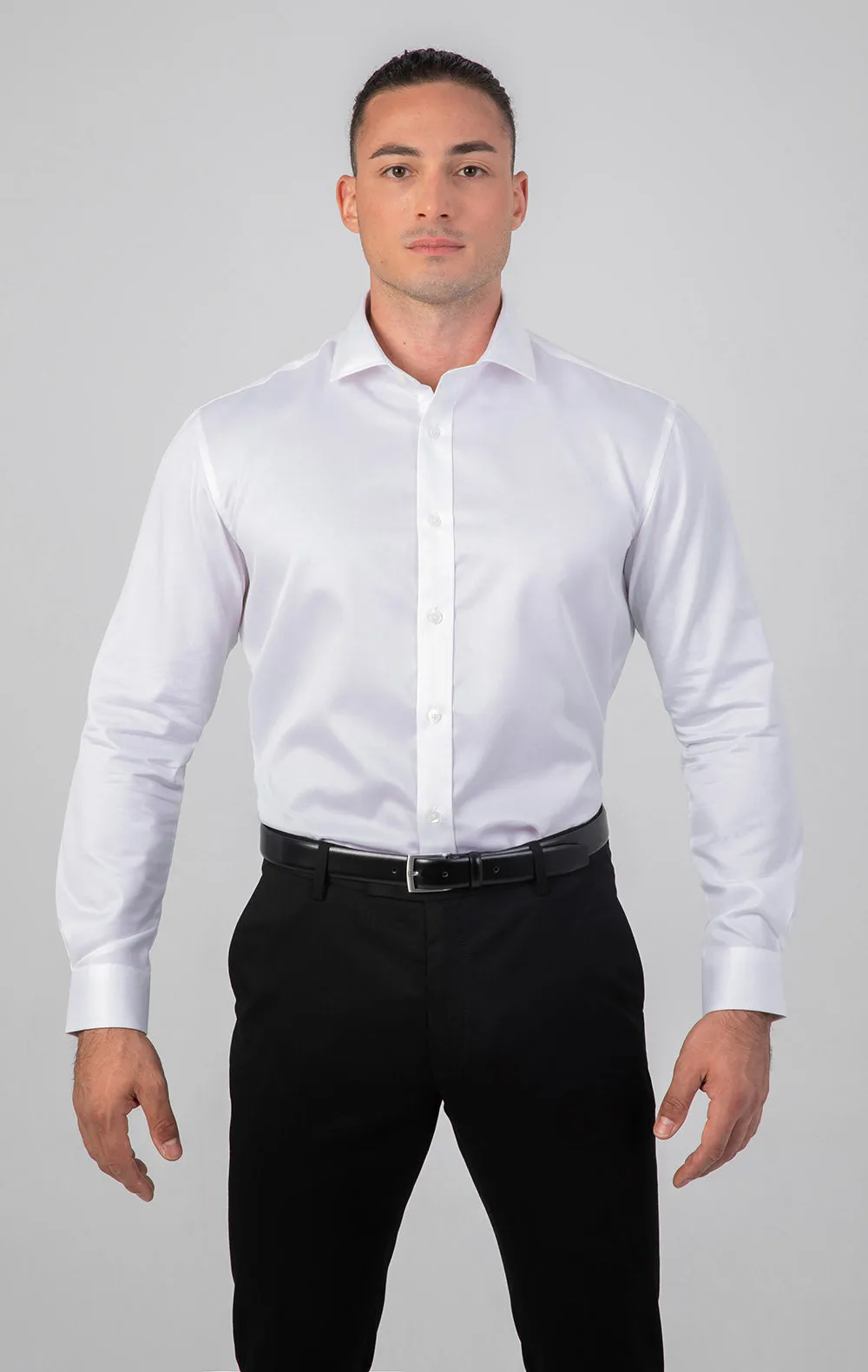 VFIT5 Long Sleeve Bamboo Shirts : White