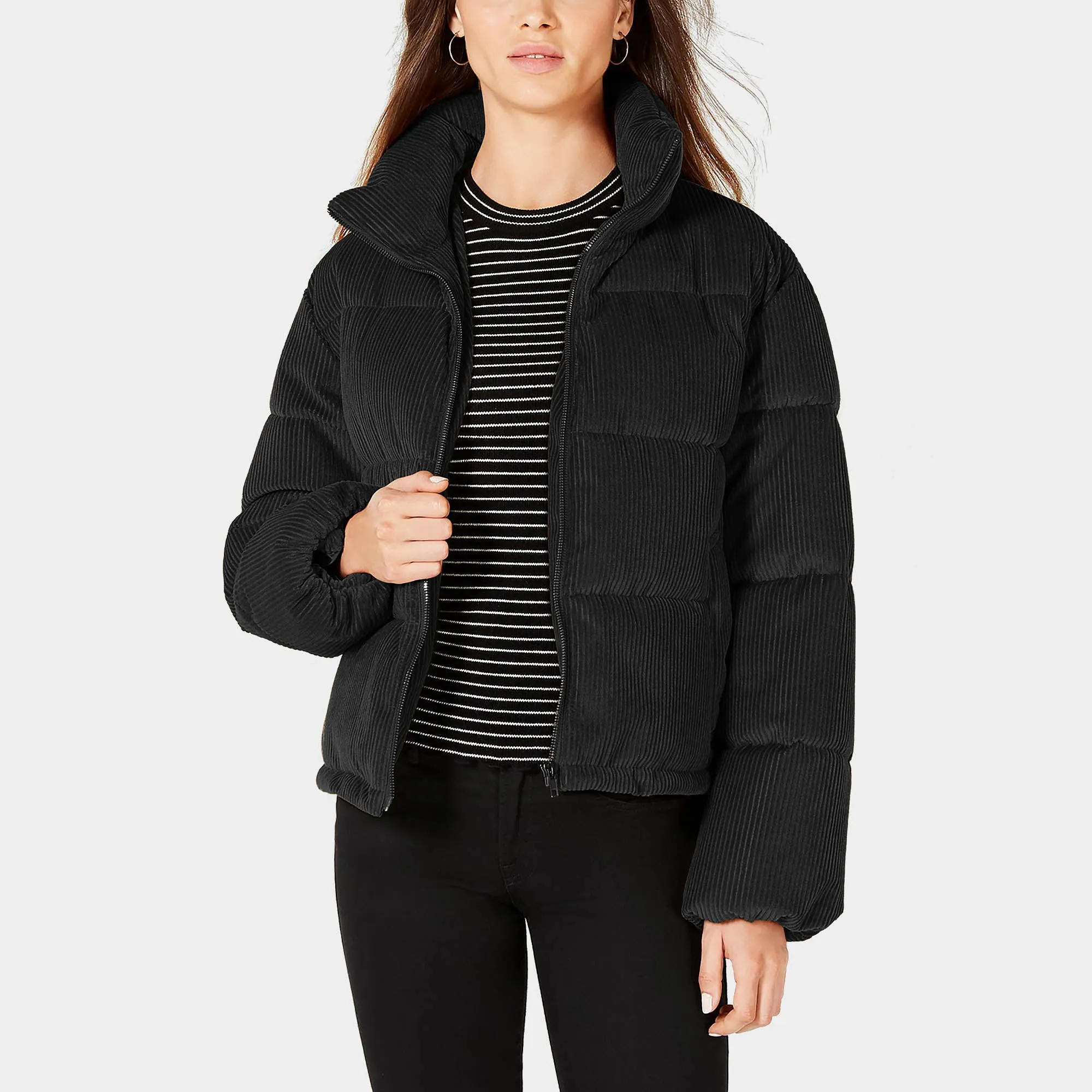 Women's Corduroy Puffer Jacket