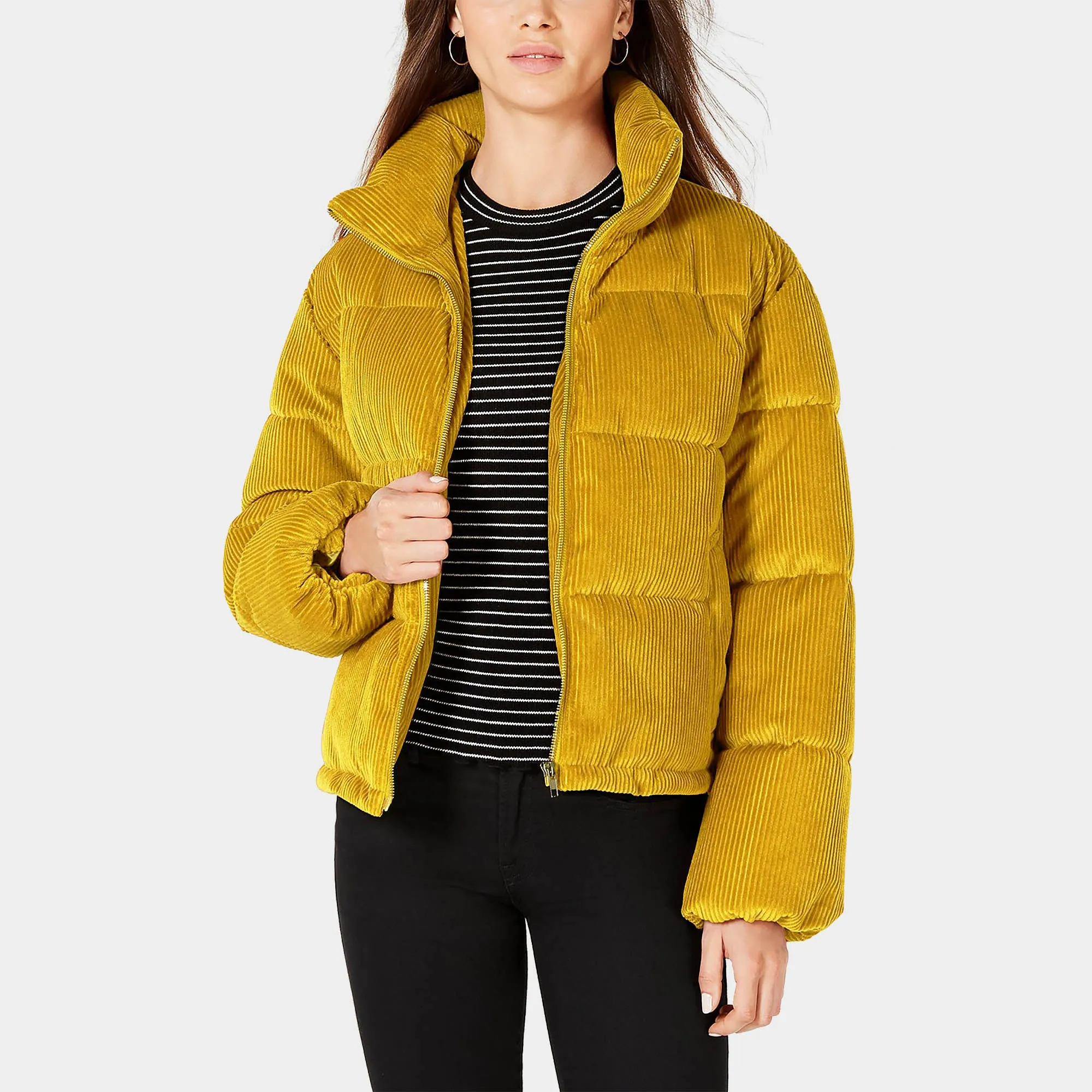 Women's Corduroy Puffer Jacket