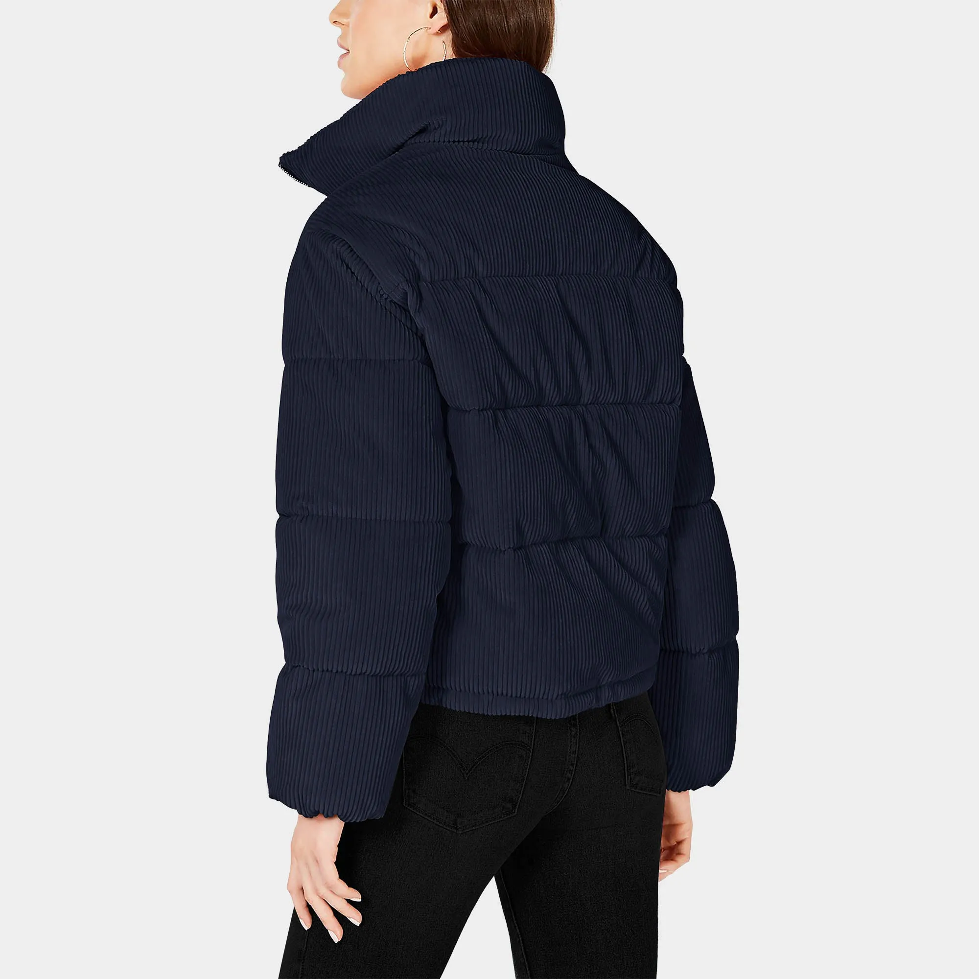 Women's Corduroy Puffer Jacket