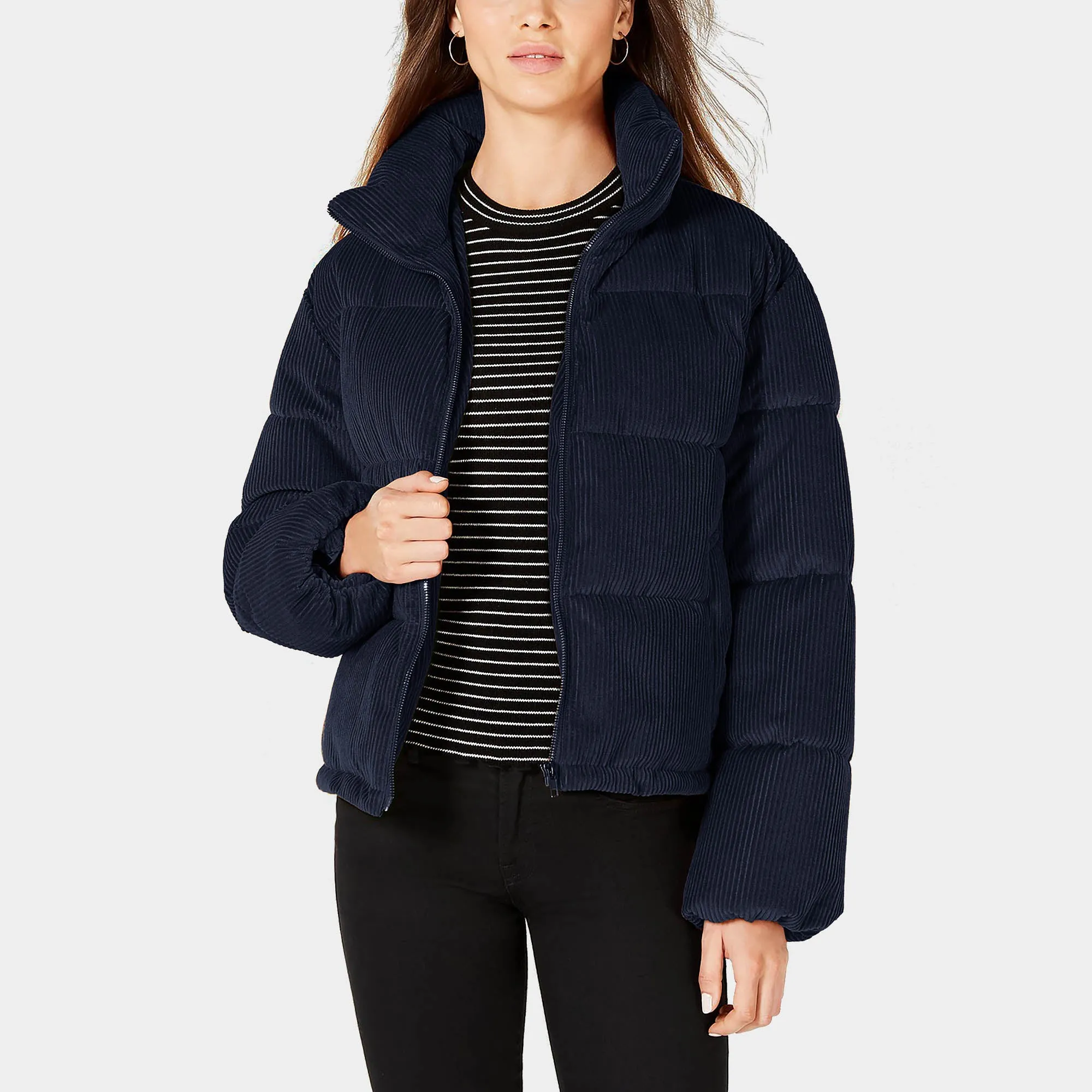 Women's Corduroy Puffer Jacket