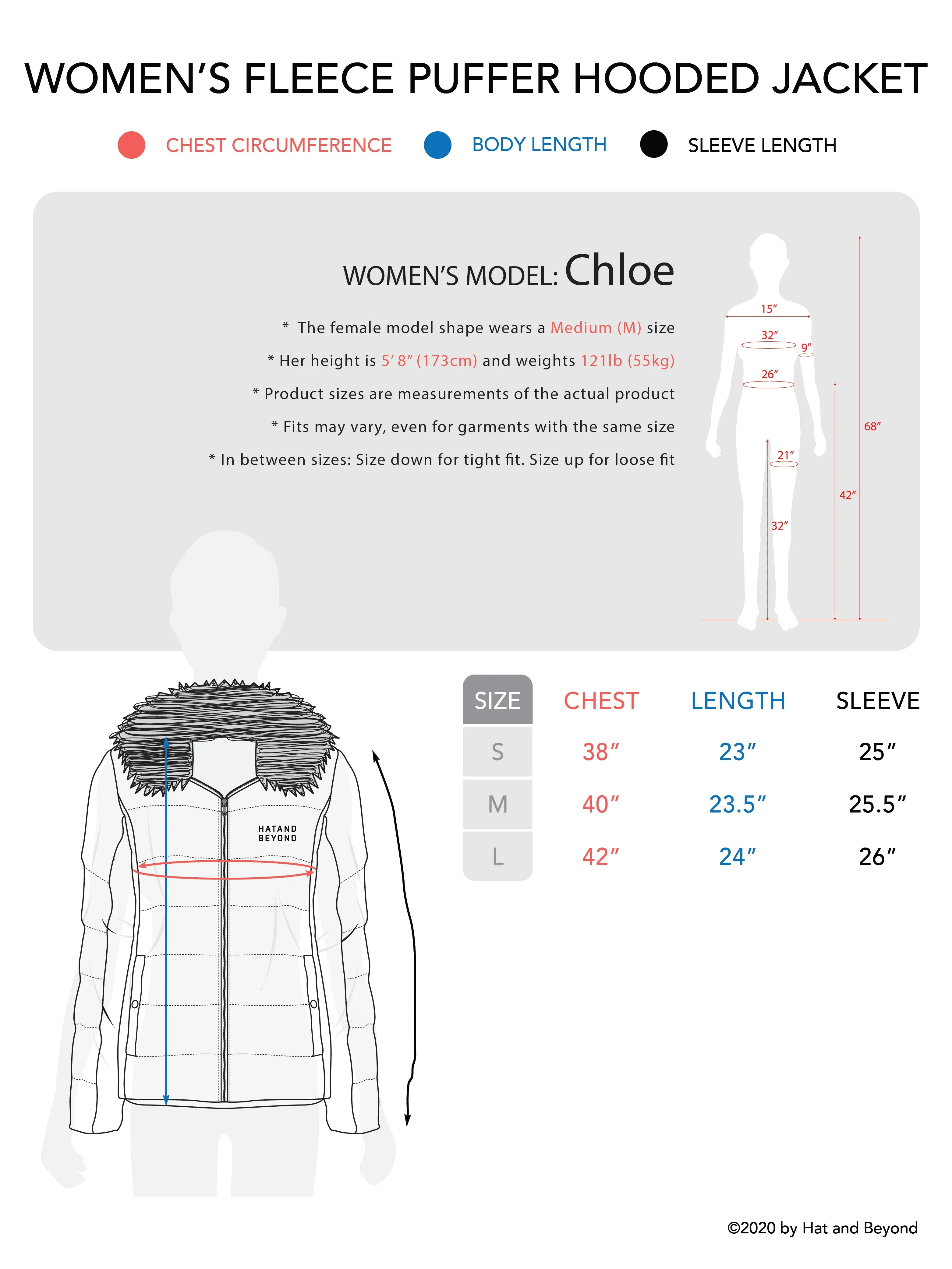 Womens Reversible Sherpa Fleece Puffer Hooded Jacket