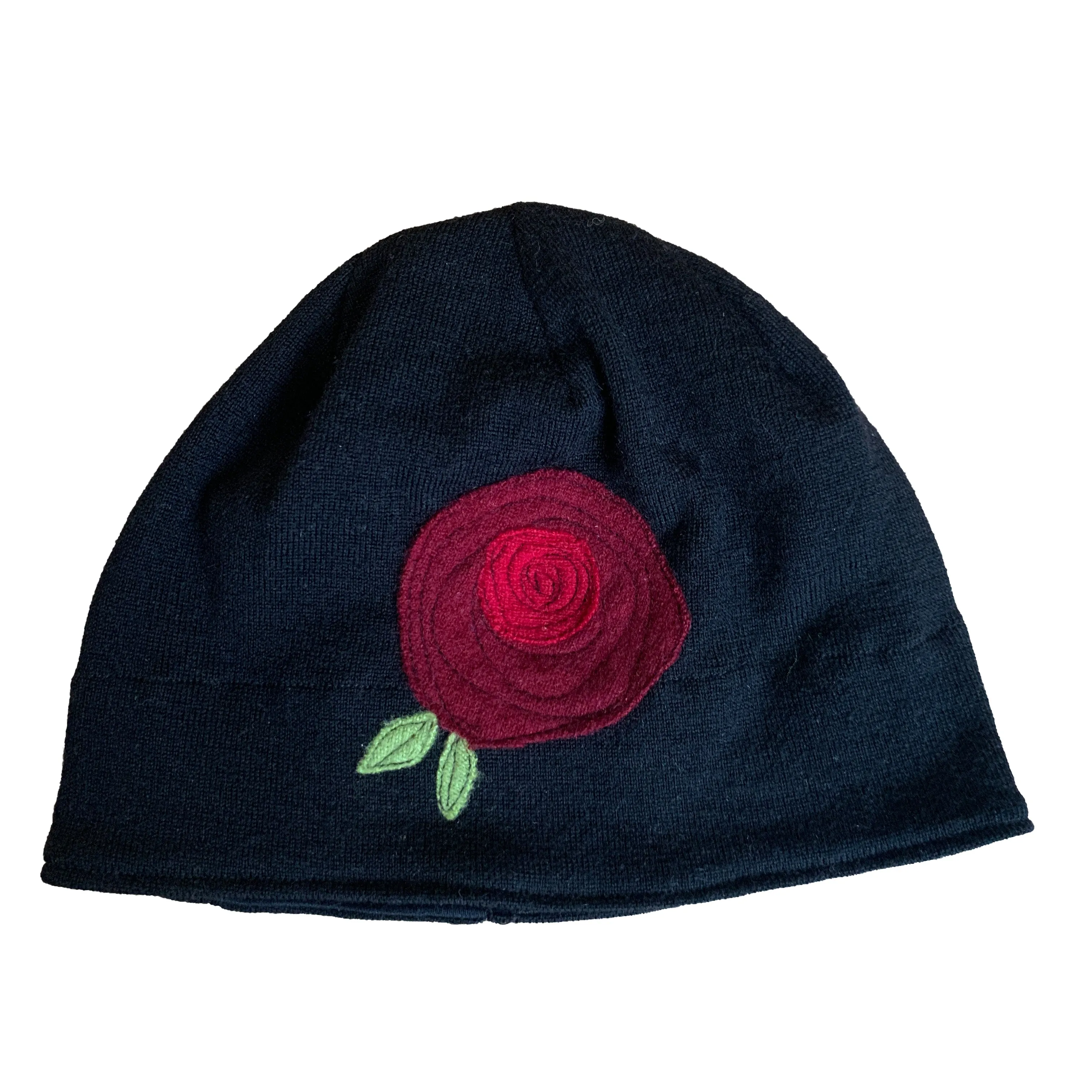 Wool Hat-Blooming Rose